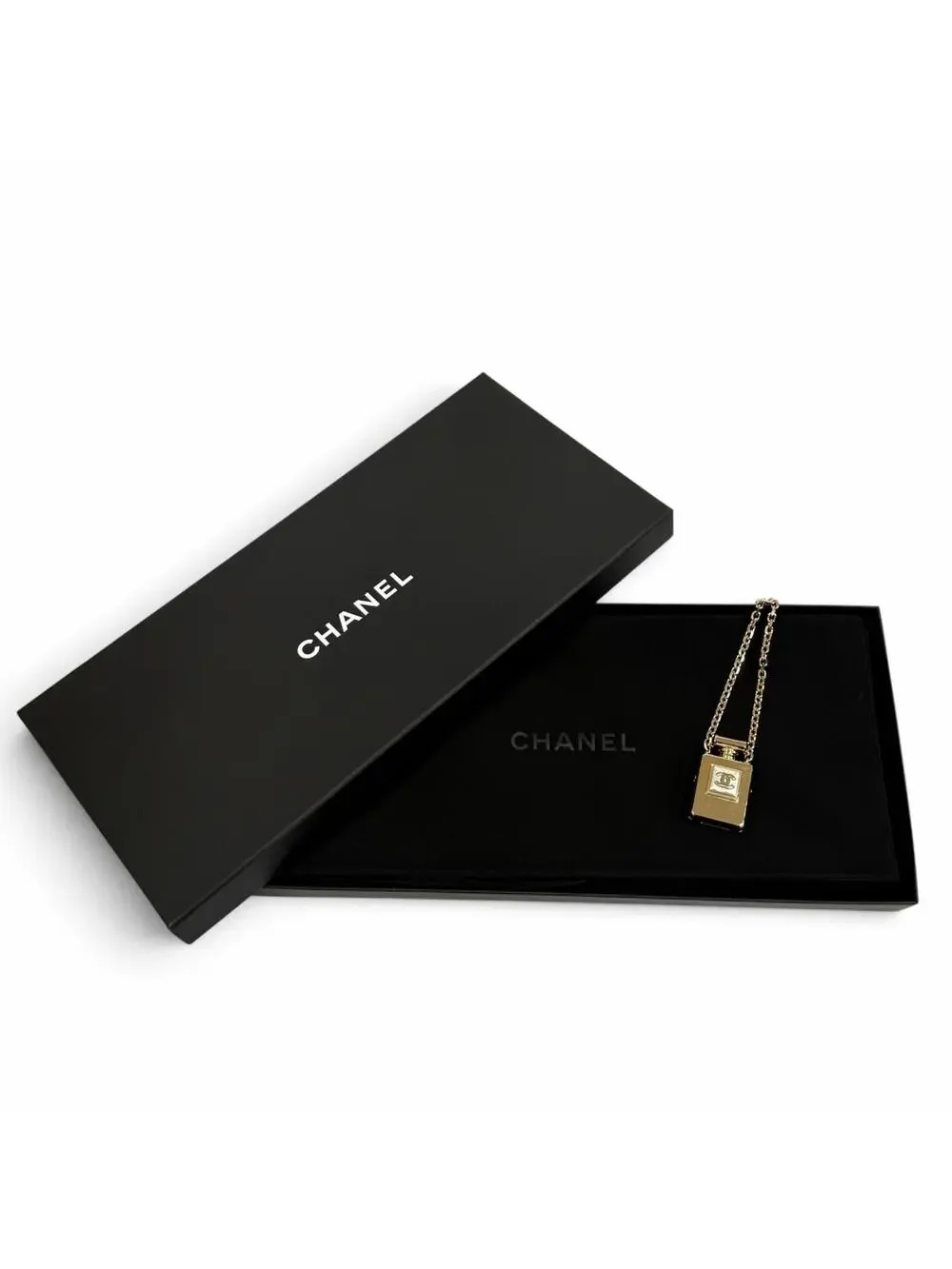 Chanel Cc Logo Pendant Necklace Gold- #357876C13B